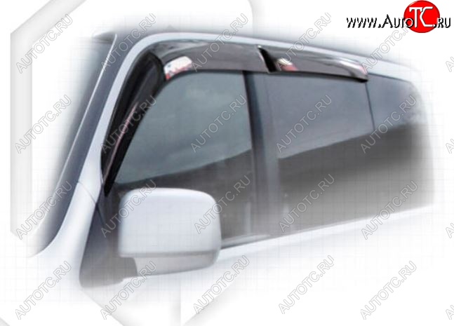 2 199 р. Дефлектора окон  StepWagon (2003-2005) CA-Plastiс  Honda StepWagon  RF3,RF4 (2003-2005) минивэн рестайлинг (Classic полупрозрачный, Без хром.молдинга)  с доставкой в г. Кемерово