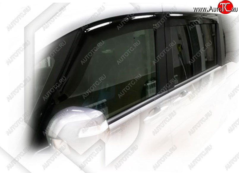 2 199 р. Дефлектора окон CA-Plastic  Honda StepWagon  5 RP1,RP2, RP3, RP4 (2015-2017) минивэн дорестайлинг (Classic полупрозрачный)  с доставкой в г. Кемерово