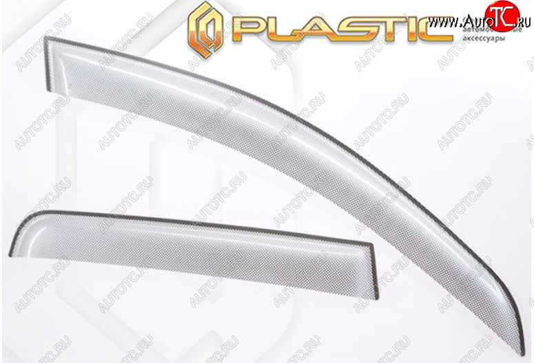 2 479 р. Дефлектора окон CA-Plastic  Honda StepWagon  5 RP1,RP2, RP3, RP4 (2015-2017) минивэн дорестайлинг (Classic серебро)  с доставкой в г. Кемерово