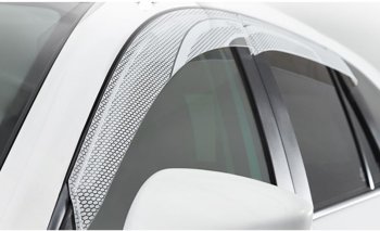 2 479 р. Дефлектора окон CA-Plastic  Honda StepWagon  5 RP1,RP2, RP3, RP4 (2015-2017) минивэн дорестайлинг (Серия Art белая)  с доставкой в г. Кемерово. Увеличить фотографию 2