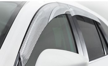 2 479 р. Дефлектора окон CA-Plastic  Honda StepWagon  5 RP1,RP2, RP3, RP4 (2015-2017) минивэн дорестайлинг (Серия Art серебро)  с доставкой в г. Кемерово. Увеличить фотографию 2