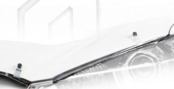 2 199 р. Дефлектор капота CA-Plastic  Honda StepWagon  5 RP1,RP2, RP3, RP4, RP5 (2017-2022)  минивэн рестайлинг (серия Classic прозрачный, Без надписи)  с доставкой в г. Кемерово. Увеличить фотографию 2