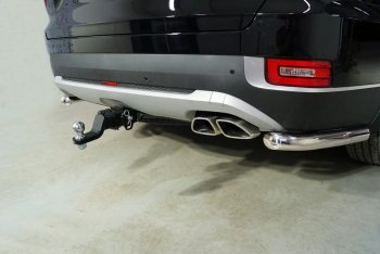 Фаркоп (тягово-сцепное устройство) TCC Hyundai Palisade  LX2 (2018-2022) (Оцинкованный, шар E - нержавейка)