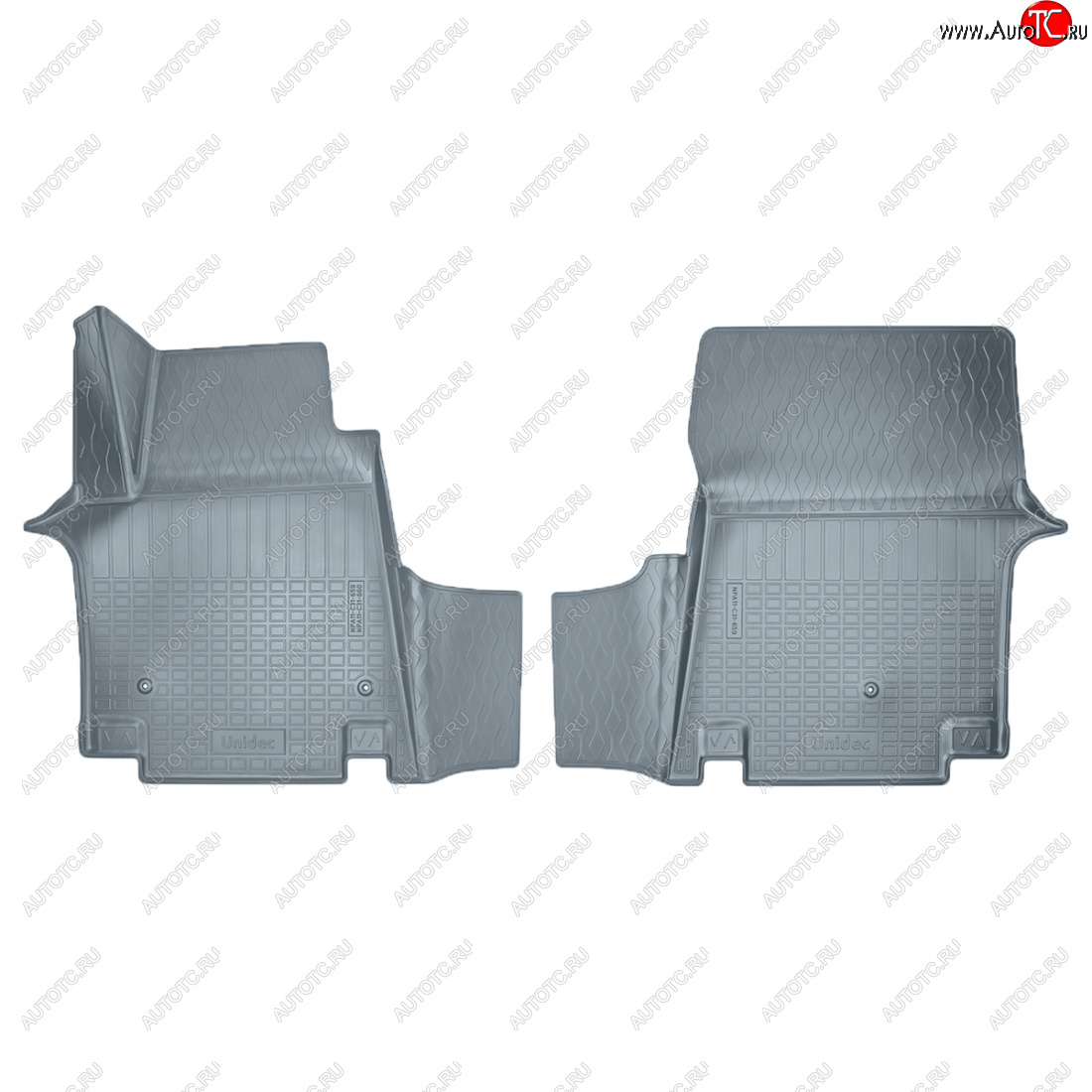 2 099 р. Коврики салона Norplast Unidec (1 ряд 8 мест)  Hyundai Staria  US4 (2021-2022) (серые)  с доставкой в г. Кемерово