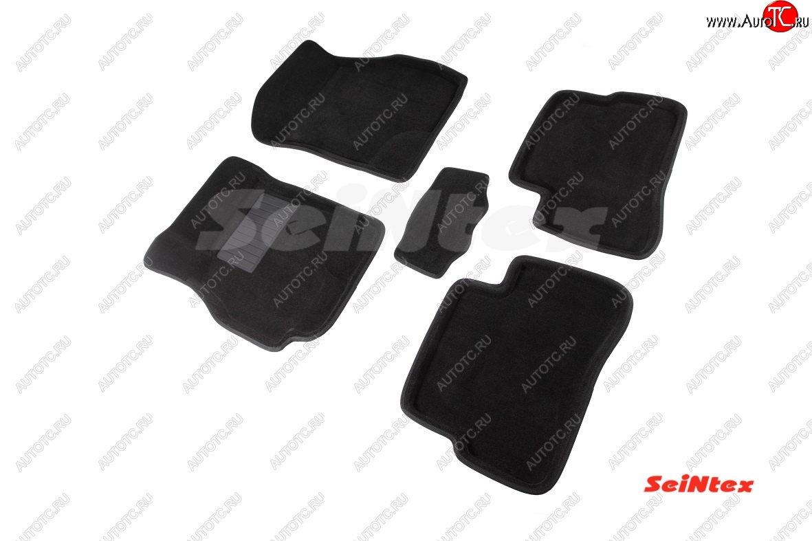 4 999 р. Комплект ворсовых 3D ковриков в салон Seintex  Hyundai Accent  седан ТагАЗ (2001-2012)  с доставкой в г. Кемерово