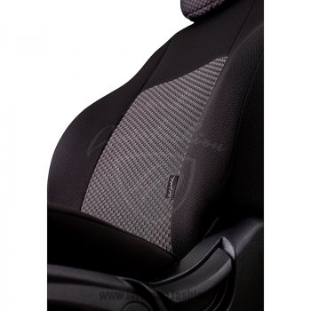 4 249 р. Чехлы для сидений Lord Autofashion Дублин (жаккард) Hyundai Accent 2 LC седан дорестайлинг (ТагАЗ) (1999-2012) (Черный, вставка Сеул серый)  с доставкой в г. Кемерово. Увеличить фотографию 4