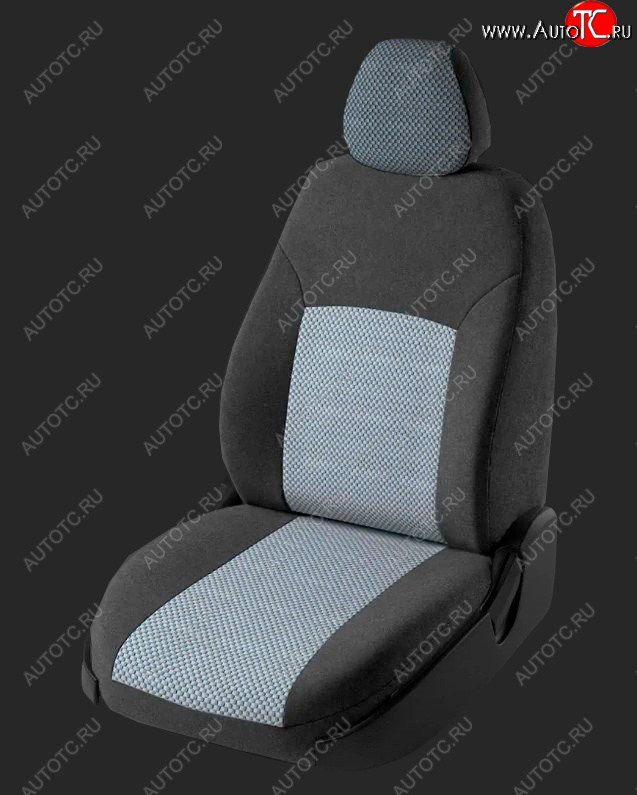 5 749 р. Чехлы для сидений Lord Autofashion Дублин (жаккард, спинка 40/60, 2 П-образных подголовника) Hyundai Accent 2 LC седан дорестайлинг (ТагАЗ) (1999-2012) (Серый, вставка Стежок Серый)  с доставкой в г. Кемерово