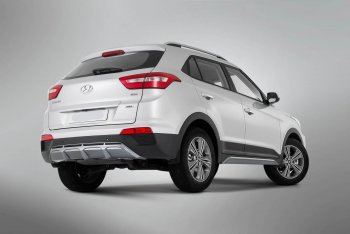 9 399 р. Накладка заднего бампера Xmug  Hyundai Creta  GS (2015-2021) дорестайлинг, рестайлинг (Неокрашенная)  с доставкой в г. Кемерово. Увеличить фотографию 4