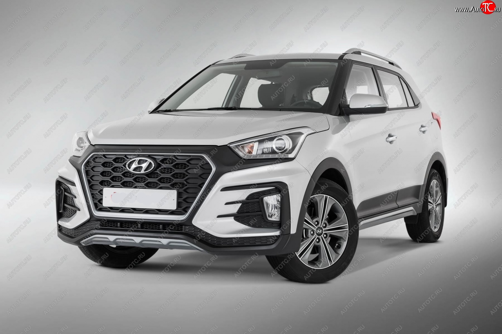 22 499 р. Передний бампер Xmug  Hyundai Creta  GS (2015-2021) дорестайлинг, рестайлинг (Неокрашенный)  с доставкой в г. Кемерово