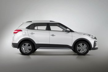 9 899 р. Пороги накладки штатного обвеса Xmug Hyundai Creta GS дорестайлинг (2015-2019) (Неокрашенные)  с доставкой в г. Кемерово. Увеличить фотографию 2