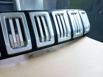 8 099 р. Решётка радиатора Next Hyundai Creta GS рестайлинг (2019-2021) (цвет: Чёрный матовый с серебристым выделением ноздрей)  с доставкой в г. Кемерово. Увеличить фотографию 8