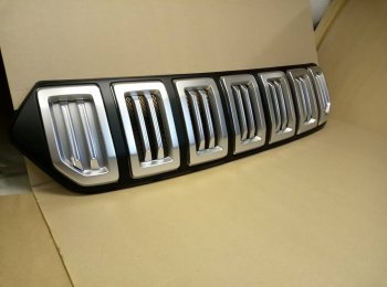 8 099 р. Решётка радиатора Next Hyundai Creta GS рестайлинг (2019-2021) (цвет: Чёрный матовый с серебристым выделением ноздрей)  с доставкой в г. Кемерово. Увеличить фотографию 9