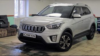 8 099 р. Решётка радиатора Next Hyundai Creta GS дорестайлинг (2015-2019) (цвет: Чёрный матовый с серебристым выделением ноздрей)  с доставкой в г. Кемерово. Увеличить фотографию 4