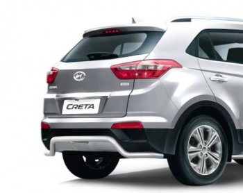 Защита заднего бампера PT GROUP Ø51мм Волна (НПС) HYUNDAI Creta 2016-2020  Hyundai (Хюндаи) Creta (Крета)  GS (2015-2021) GS дорестайлинг, рестайлинг