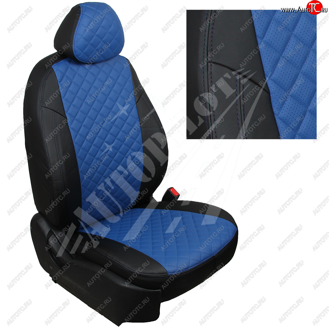 8 499 р. Чехлы сидений AUTOPILOT Экокожа Ромб (60/40) Hyundai Creta GS (2015-2021) дорестайлинг, рестайлинг (Черный + Синий) с доставкой в г. Кемерово Увеличить фотографию 1 8 499 р. Чехлы сидений AUTOPILOT Экокожа Ромб (60/40) Hyundai Creta GS (2015-2021) дорестайлинг, рестайлинг (Черный + Синий) с доставкой в г. Кемерово