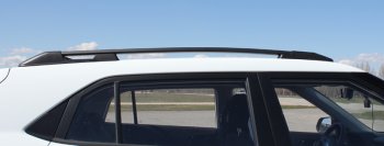8 649 р. Комплект рейлингов АПС  Hyundai Creta  GS (2015-2021) дорестайлинг, рестайлинг (Черные, без поперечин)  с доставкой в г. Кемерово. Увеличить фотографию 2