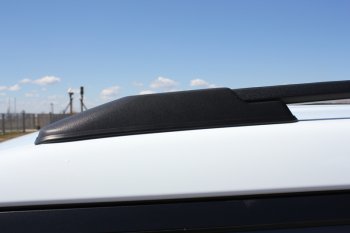 8 649 р. Комплект рейлингов АПС  Hyundai Creta  GS (2015-2021) дорестайлинг, рестайлинг (Черные, без поперечин)  с доставкой в г. Кемерово. Увеличить фотографию 4