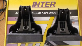 2 999 р. Комплект опор багажника Inter Hyundai Creta GS дорестайлинг (2015-2019)  с доставкой в г. Кемерово. Увеличить фотографию 3