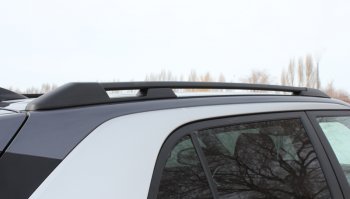 8 649 р. Комплект рейлингов АПС  Hyundai Creta  SU (2020-2022) (Черные, без поперечин)  с доставкой в г. Кемерово. Увеличить фотографию 3