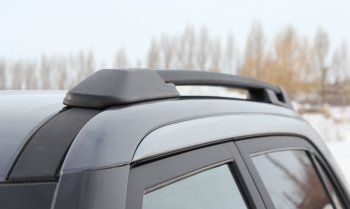 8 649 р. Комплект рейлингов АПС  Hyundai Creta  SU (2020-2022) (Черные, без поперечин)  с доставкой в г. Кемерово. Увеличить фотографию 4