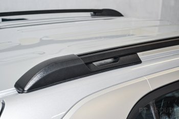 7 969 р. Рейлинги Petroil Tuning  Hyundai Creta  SU (2020-2022) (Черный муар)  с доставкой в г. Кемерово. Увеличить фотографию 2