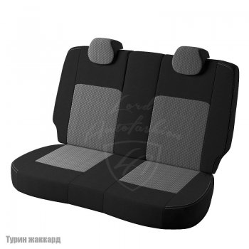 4 699 р. Чехлы для сидений Lord Autofashion Турин (жаккард) Hyundai Elantra HD (2006-2011) (Черный, вставка Люкс-94)  с доставкой в г. Кемерово. Увеличить фотографию 2