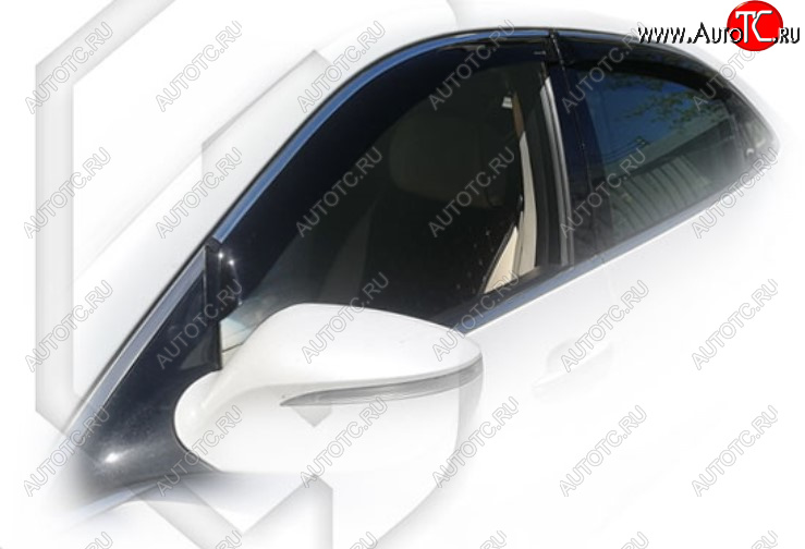 1 999 р. Дефлектора окон CA-Plastic Hyundai Equus (2009-2016) (Classic полупрозрачный, Без хром молдинга)  с доставкой в г. Кемерово