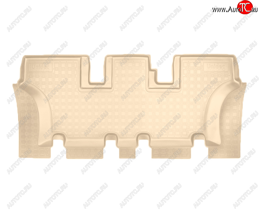 1 339 р. Коврики салона Norplast Unidec (3 ряд)  Hyundai Santa Fe  DM (2012-2019) дорестайлинг, рестайлинг (Цвет: бежевый)  с доставкой в г. Кемерово