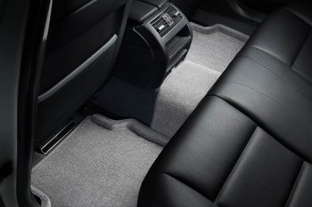 7 649 р. Текстильные коврики в салон SEINTEX 3D серые Hyundai Santa Fe DM рестайлинг (2015-2019)  с доставкой в г. Кемерово. Увеличить фотографию 4