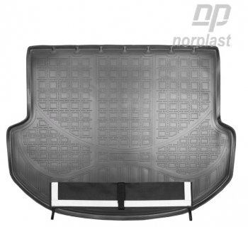 Коврик багажника Norplast Unidec (5 мест) Hyundai Santa Fe  DM (2012-2019) дорестайлинг, рестайлинг (Черный с погрузочным ковриком (фартуком))