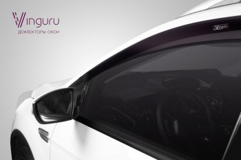 989 р. Дефлектора окон Vinguru (2 шт.) Hyundai HD-250 (2007-2025)  с доставкой в г. Кемерово. Увеличить фотографию 2