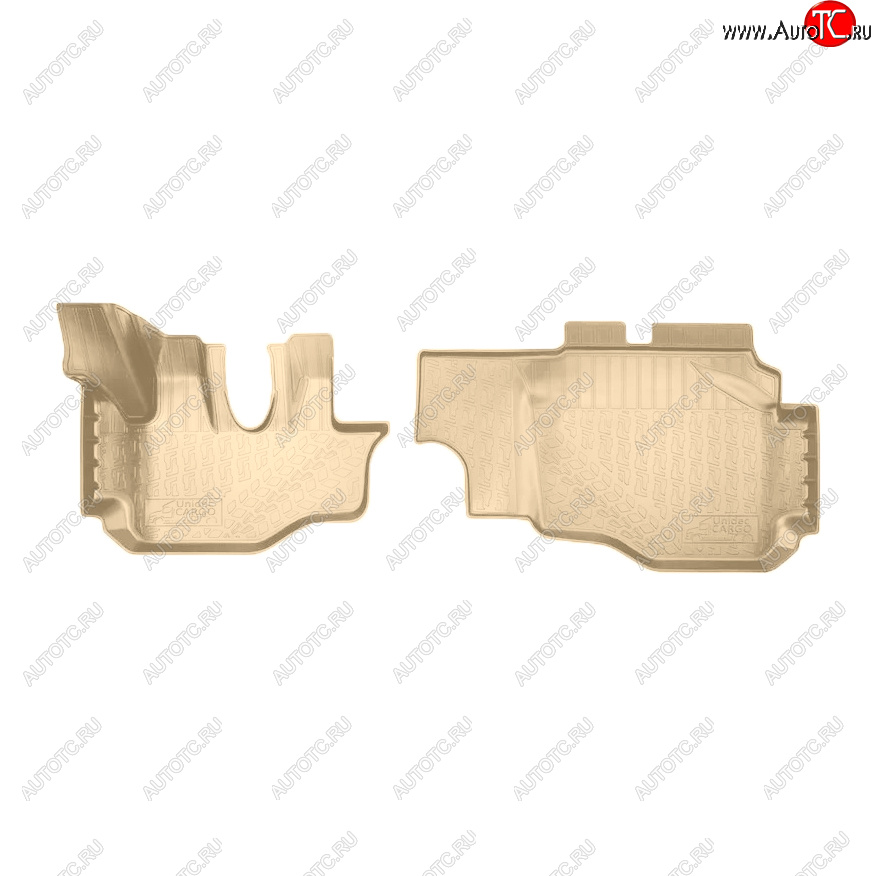 3 199 р. Коврики салона Norplast Unidec  Hyundai HD-35 (2011-2025) (Цвет: бежевый)  с доставкой в г. Кемерово