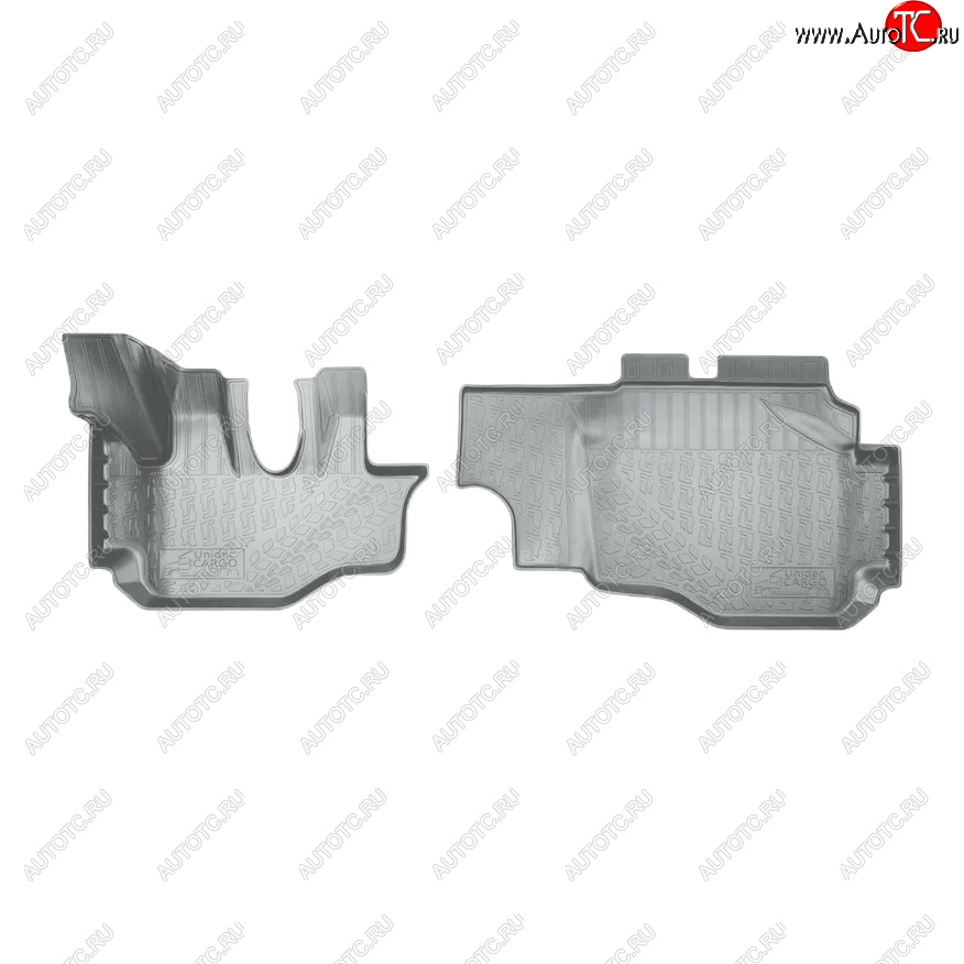 3 199 р. Коврики салона Norplast Unidec  Hyundai HD-35 (2011-2025) (Цвет: серый)  с доставкой в г. Кемерово