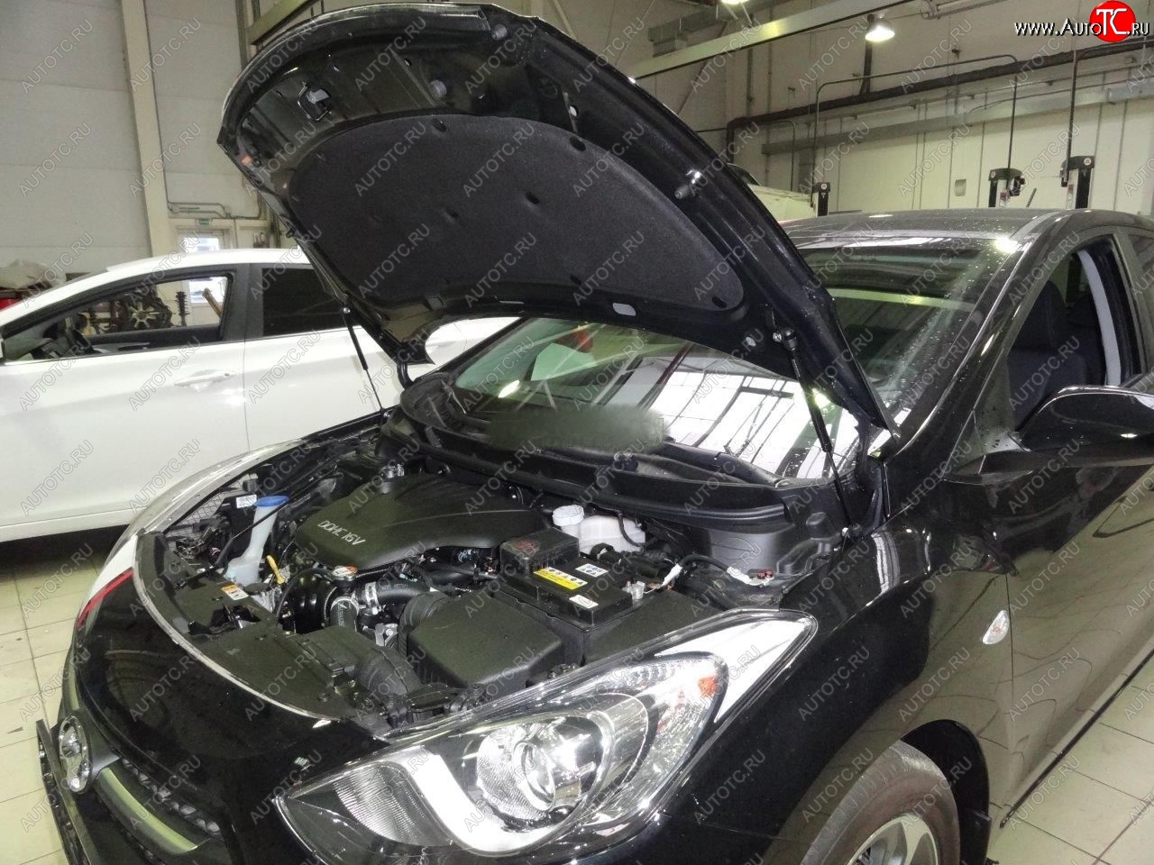 2 049 р. Упоры капота Russtal Hyundai I30 2 GD дорестайлинг, хэтчбэк 5 дв. (2011-2015)  с доставкой в г. Кемерово
