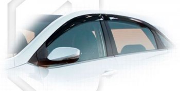 2 699 р. Дефлектора окон CA-Plastiс Hyundai I30 2 GD дорестайлинг универсал (2011-2015) (Classic полупрозрачный, Без хром молдингов)  с доставкой в г. Кемерово. Увеличить фотографию 1