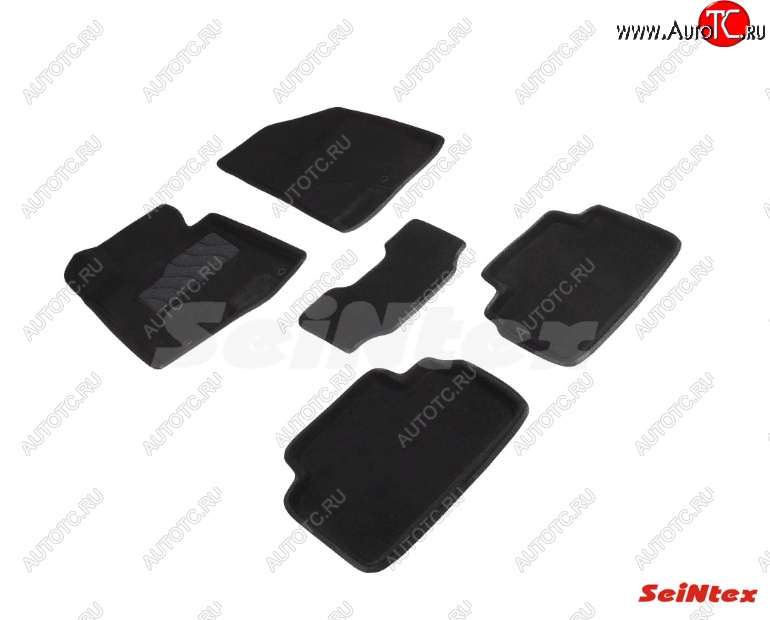 6 699 р. Комплект ворсовых 
 ковриков в салон Seintex (3D)  Hyundai I30 ( 2 GD,  3 PD) (2011-2020) дорестайлинг универсал, рестайлинг универсал, хэтчбэк (Черный)  с доставкой в г. Кемерово
