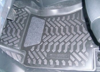 1 599 р. Коврики салона Aileron (3D с подпятником)  Hyundai IX35 ( LM,  NU) (2009-2025) дорестайлинг, рестайлинг  с доставкой в г. Кемерово. Увеличить фотографию 2