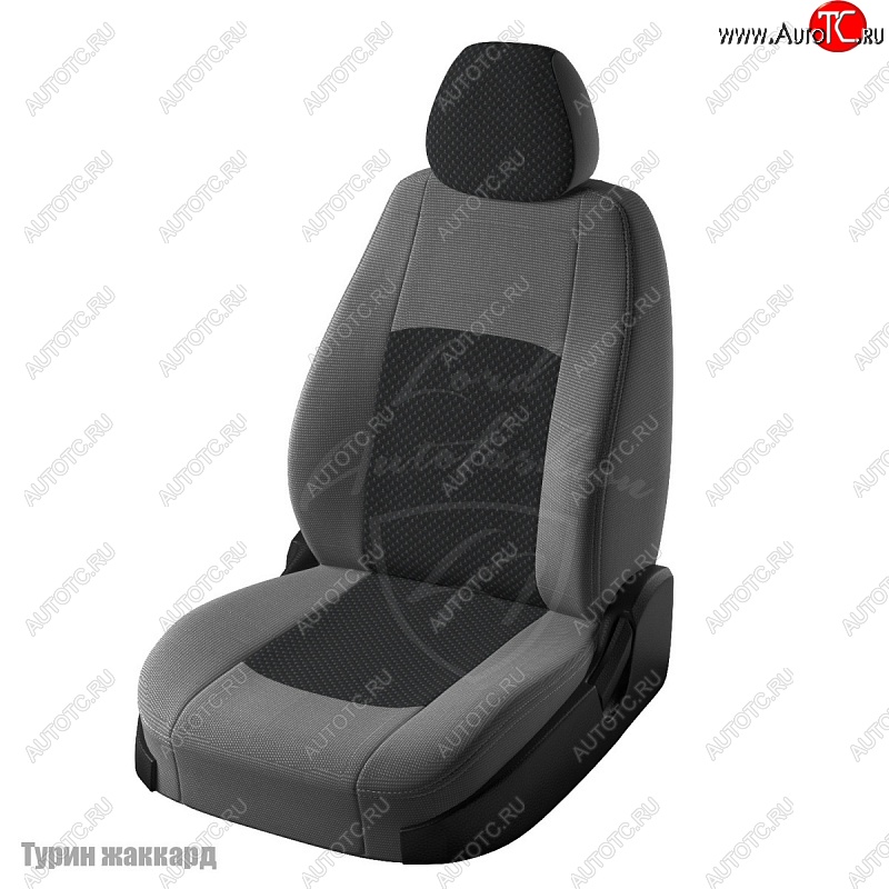 8 549 р. Чехлы для сидений Lord Autofashion Турин (жаккард)  Hyundai IX35  LM (2009-2018), KIA Sportage  3 SL (2010-2016) (Серый Норд, вставка Эльбрус)  с доставкой в г. Кемерово