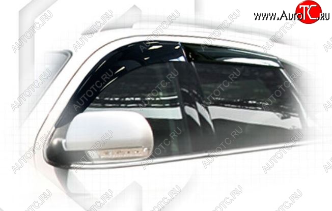 2 199 р. Дефлектора окон CA-Plastiс  Hyundai IX55  EN (2006-2013) (Classic полупрозрачный, Без хром.молдинга)  с доставкой в г. Кемерово