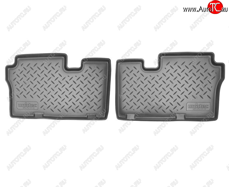 1 159 р. Комплект салонных ковриков Norplast Unidec (3-ий ряд) Hyundai IX55 EN (2006-2013) (Цвет: черный)  с доставкой в г. Кемерово