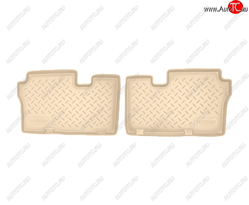 1 489 р. Коврики салона Norplast Unidec (3 ряд)  Hyundai IX55  EN (2006-2013) (Цвет: бежевый)  с доставкой в г. Кемерово