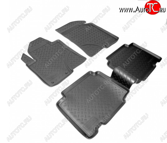 2 799 р. Комплект салонных ковриков Norplast Hyundai IX55 EN (2006-2013) (Цвет: черный)  с доставкой в г. Кемерово