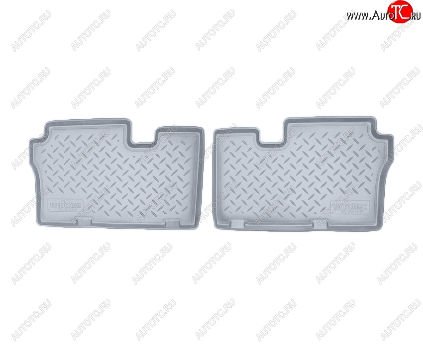 1 489 р. Коврики салона Norplast Unidec (3 ряд)  Hyundai IX55  EN (2006-2013) (Цвет: серый)  с доставкой в г. Кемерово