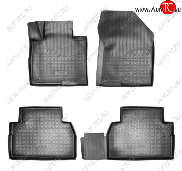 2 799 р. Коврики салонные Noplast (5 мест)  Hyundai Santa Fe  TM (2018-2022) дорестайлинг, рестайлинг  с доставкой в г. Кемерово
