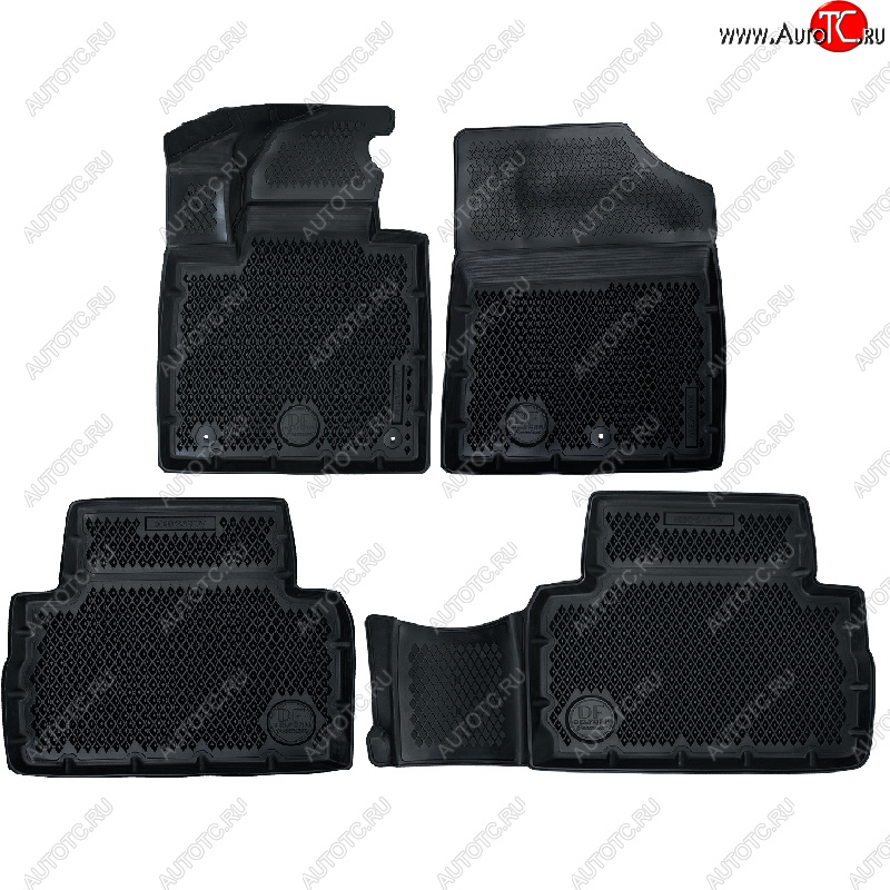 4 599 р. Коврики салона DELFORM ❞EVA 3D Premium❝ (термоэластопласт/ТЭП) Hyundai Santa Fe TM дорестайлинг (2018-2021)  с доставкой в г. Кемерово