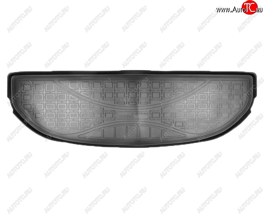 1 349 р. Коврик багажника Norplast Unidec (7 мест, короткий)  Hyundai Santa Fe  TM (2018-2022) дорестайлинг, рестайлинг (Цвет: черный)  с доставкой в г. Кемерово