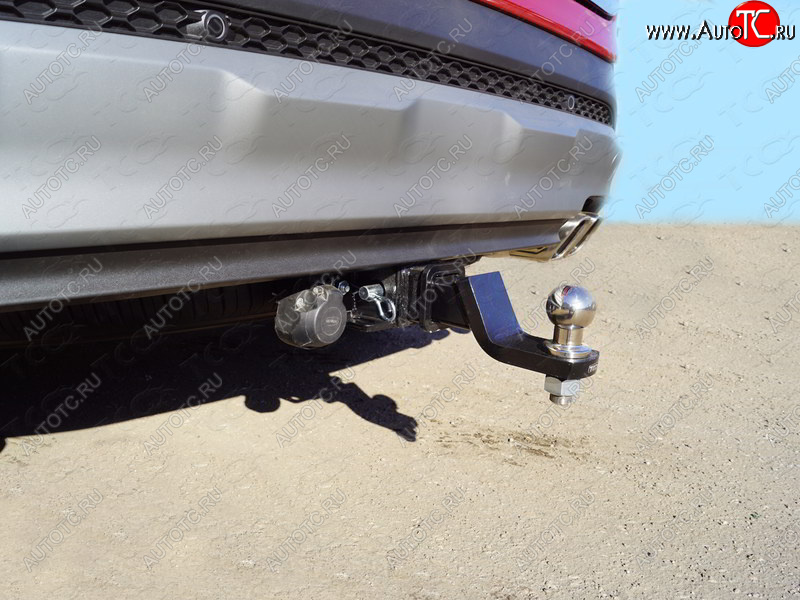 20 949 р. Фаркоп (тягово-сцепное устройство) TCC  Hyundai Santa Fe  TM (2018-2021) дорестайлинг (оцинкованный, шар E нержавейка)  с доставкой в г. Кемерово