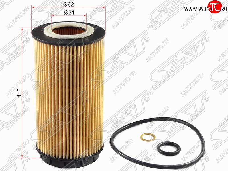 224 р. Фильтр масляный (2.0) SAT (картридж)  Hyundai Santa Fe  SM (2000-2012), Hyundai Tucson  JM (2004-2010), KIA Sportage  2 JE,KM (2004-2008)  с доставкой в г. Кемерово