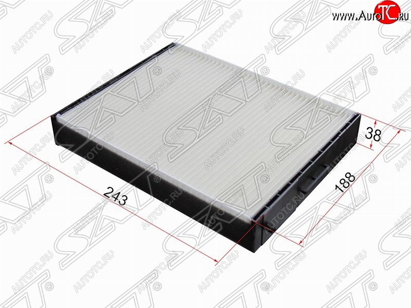 299 р. Фильтр салонный SAT (243х188х38 mm)  Hyundai Santa Fe ( SM,  CM) (2000-2012), KIA Sorento  BL (2002-2010)  с доставкой в г. Кемерово