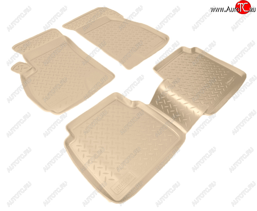 2 999 р. Коврики салона Norplast Unidec  Hyundai Santa Fe  SM (2000-2012) (Цвет: бежевый)  с доставкой в г. Кемерово